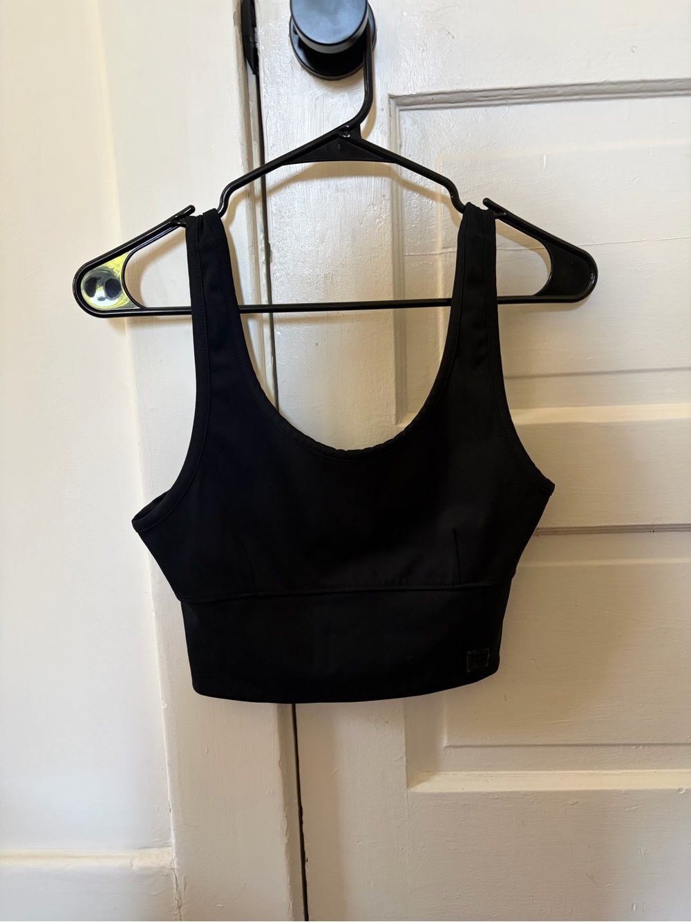 FILA Black Cropped Workout Top